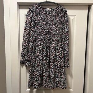 Floral Long Sleeve Dress XL